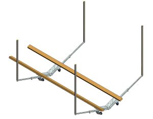 3d-bild på vaggan för Autorobots båtslip Easyboatroller vr2000