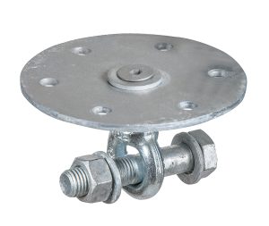 Rund och platt konsol för skruvpåle PRO och HELIX