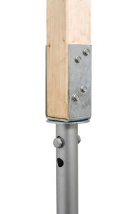 Illustration av hur U-konsol för stående regel kan användas