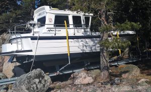 EasyBoatRoller båtslip vr3500 med en Minor 21WR