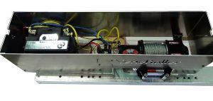 Insidan på batterilådan för Veneroller Easyboatroller båtslip