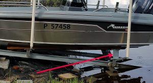 Bild på förhöjning av vaggan monterad bak