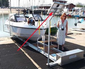 Solcellsladdare anpassad för din båtslip