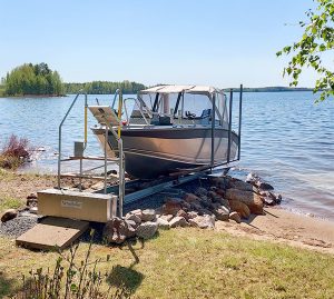 Easyboatroller båtslip vr1000 med en Silver Wolf