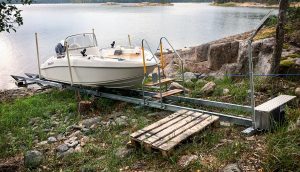 Easyboatroller båtslip vr700 med en Rival 440