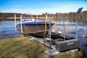 Easyboatroller båtslip vr700 med en Silver Beaver