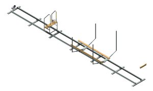 Easyboatroller båtslip vr700 3D bild med detaljer