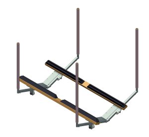 Autorobots båtslip Easyboatroller för jetskis vr-JetE 3D-bild av vaggan