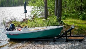 Båtslip S är avsedd för mindre v-bottenbåtar vb-250S