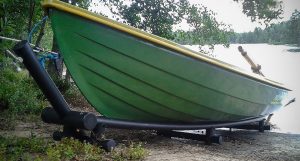 Roddbåts slip är en båtslip för roddbåtar, vb-150 på sandstrand
