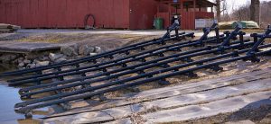 Båtslip M är avsedd för medelstora v-bottenbåtar vb-500M