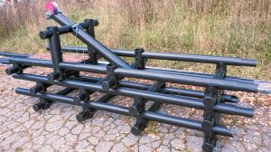 Båtslip M är avsedd för medelstora v-bottenbåtar vb-500M i närbild för transport