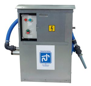 Bild på pump-out station SEPTIC 200 mottagningsanordning för fritidsbåtar