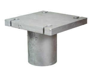 Konsol för svetsning på maskinmonterbara skruvpålar och förlängningsrör