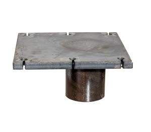 Konsol för svetsning på maskinmonterbara skruvpålar och förlängningsrör