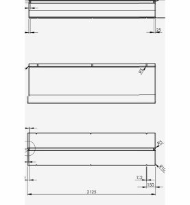 Bild på måttskiss för AD-mittponton
