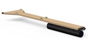 Bild på båtbom, ybom 8m med 75cm brett trädäck