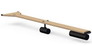 Bild på båtbom, ybom 10m med 75cm brett trädäck