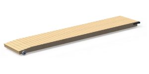 Bild på landgång 1.2m x 5.2m med hjul