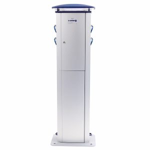 Bild på elstolpe Alfa-II med fyra uttag