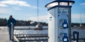 Bild på belysningen i belysningsstolpen Alfa-II