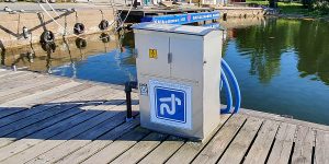 Bild på framsidan av mottagningsanordning i Grisslehamn