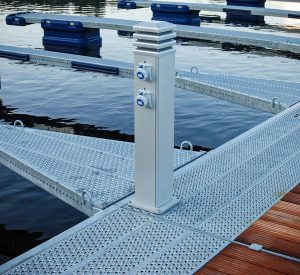 Bild på Tallykey T4 monterad på flytbrygga