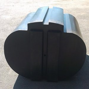 Bild på W1200 mittponton med uttag för regelverk samt ihopmontering