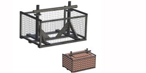 Bild på landfäste AP97 stålkorg för uppfyllnad med sten
