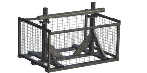 Bild på stålkorg AP95 landfäste för flytbryggor