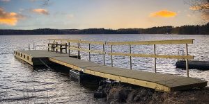 Bild på landfäste AP97 i vatten