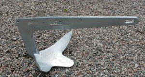 Bild på bryggankare, Bruceankare 7,5Kg för förankring av flytbrygga