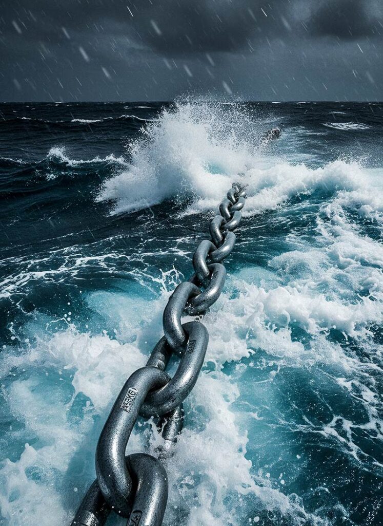 ASEKE™ kätting under hårt väder till havs – testad för extrema laster